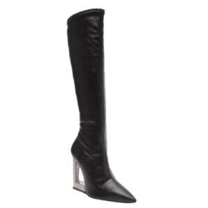 Schutz Filipa Leather Knee High Boot in Black 6B